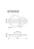 Plafoniera TISHA 67353D2