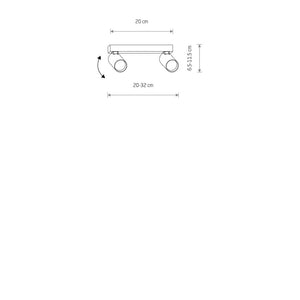Plafoniera FOURTY II 11433