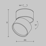 Spot Aplicat ONDA C024CL-12W3K-B-1