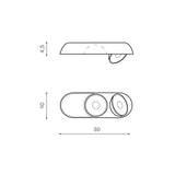 Spot Aplicat TORONTO 2 WH AZ4072