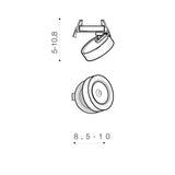 Spot Incastrat FRIDA 7W 3000K WH AZ4525