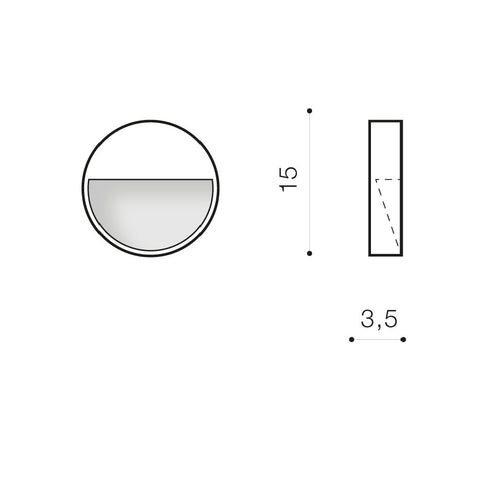 Aplica CASORIA ROUND BK AZ4366