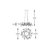 Candelabru MAIA MD3481-1S-3BCT