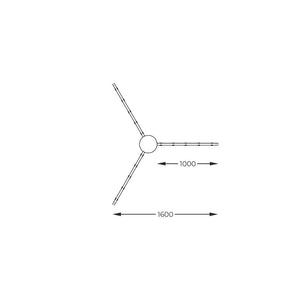 Plafoniera BALBO 20008-3X1BK