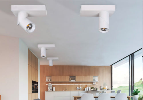 Spot Aplicat SANTOS EXPOSED ROUND WHITE AZ3508