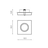 Spot Incastrat SAVIO SQUARE AZ2778