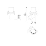Spot Incastrat LUNA 15W DIM AZ2828