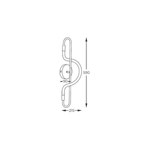 Aplica BALBO 20006WB-BK