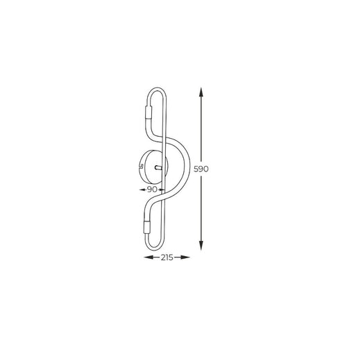 Aplica BALBO 20006WB-BK
