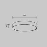 Plafoniera ZON C032CL-90W3K-RD-MG