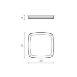 Plafoniera FANO S 30 WH AZ4374