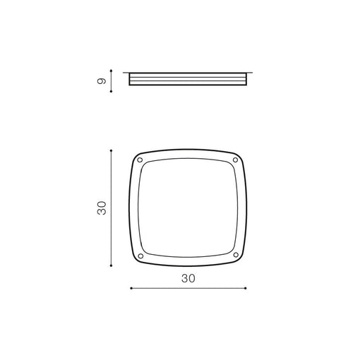 Plafoniera FANO S 30 WH AZ4374