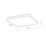 Plafoniera AGNES SQUARE LED PRO 64W, 3000K 10993