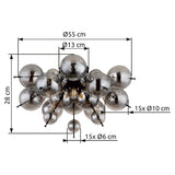 Plafoniera UDO 15633DS