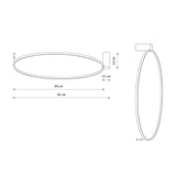 Plafoniera CIRCOLO LED M 3000K 11603