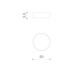 Plafoniera CASPER ROUND 3000K WH AZ4494