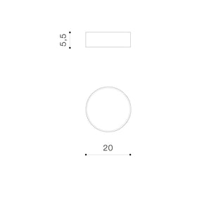 Plafoniera CASPER ROUND 3000K WH AZ4494