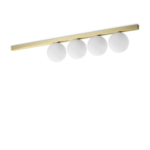 Plafoniera BINOMIO PL4 OTTONE 328461