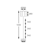Lampadar NIRA ML3523-3-EGN