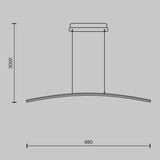 Lustra CURVE MOD243PL-L18BSK