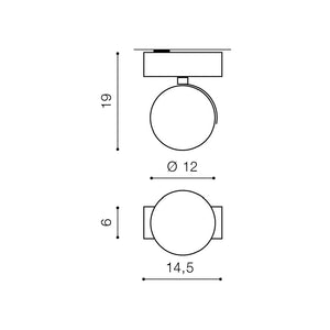 Spot Aplicat JERRY 1 230V AZ1366