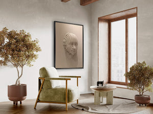 Tablou BEIGE FACE 302050 / BAS-RELIEF
