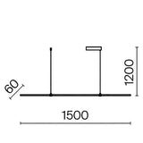 Lustra HALO MOD005PL-L48BK