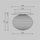 Plafoniera REELS MOD268CL-01G