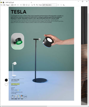 Veioza LEDT-TESLA-NER