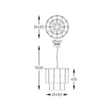 Candelabru NIRA MD3523-8M-EGN