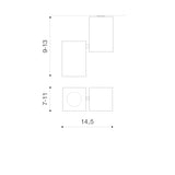Spot Aplicat FLAVIO 1 WH/BK AZ0791