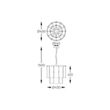 Candelabru NIRA MD3523-8M-EBCN