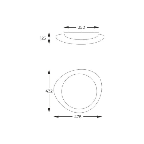 Plafoniera AURA FM2201001-470