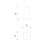 Spot Incastrat ALF SQUARE 3000K DGR AZ4466
