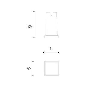 Spot Incastrat ALF SQUARE 3000K DGR AZ4466