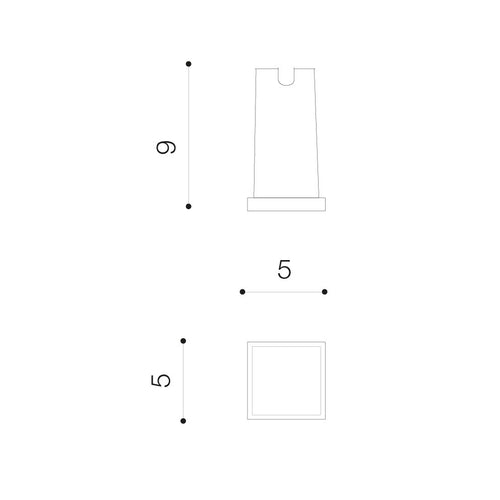 Spot Incastrat ALF SQUARE 3000K DGR AZ4466