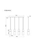 Lustra ANNIKA 21000-4HCA