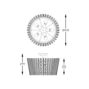 Plafoniera BACH C0547-05H-F9AC