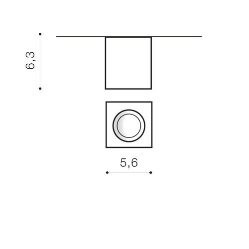 Spot Aplicat NANO SQUARE AZ2786