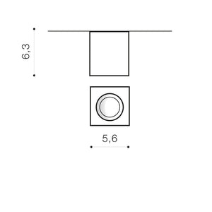 Spot Aplicat NANO SQUARE AZ2787