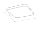 Plafoniera AGNES SQUARE LED PRO 32W, 4000K 10992