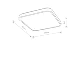 Plafoniera AGNES SQUARE LED PRO 16W, 4000K 10984