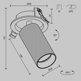 Spot Incastrat DOWNLIGHT ARTISAN C081CL-01-GU10-B