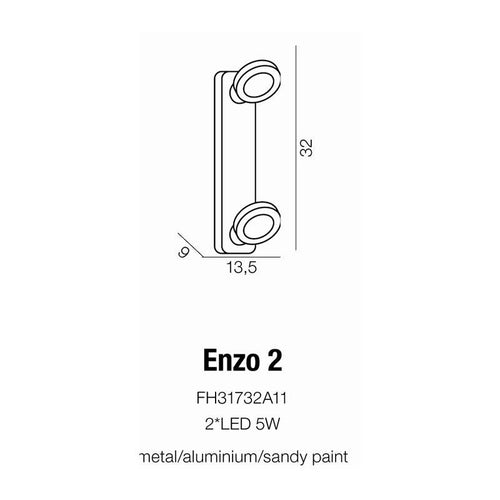 Plafoniera ENZO 2 AZ0670