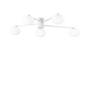 Lustra HERMES PL5 D90 BIANCO 316680
