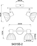 Plafoniera ZACHERY 54315S-2