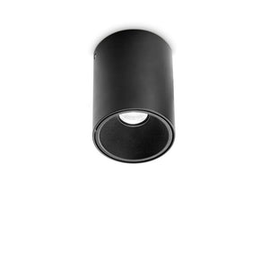 Spot Aplicat NITRO PL ROUND D08 NERO 2700K 341798