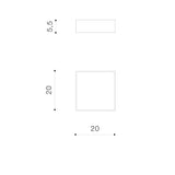 Plafoniera CASPER SQUARE 4000K DGR AZ4499