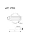 Plafoniera TISHA 67353D1