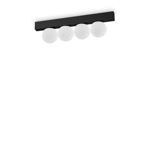 Plafoniera PING PONG PL4 NERO 313283